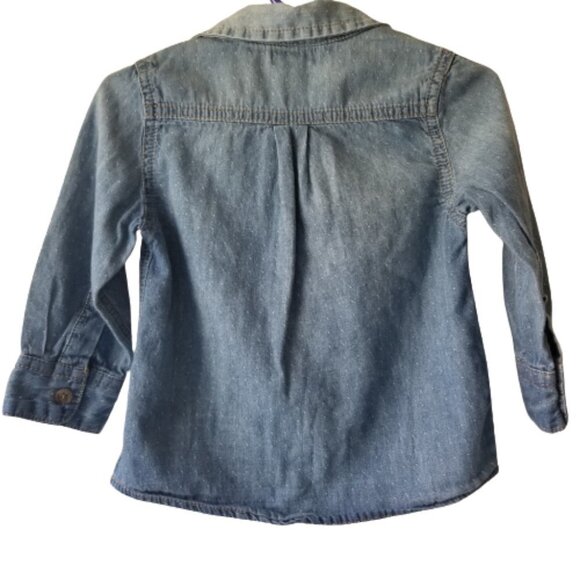 Cat & Jack Denim Shirt 18 Months 🐥 - Picture 3 of 5